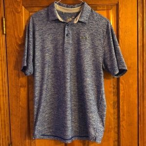 Under Armour Heathered Blue Polo